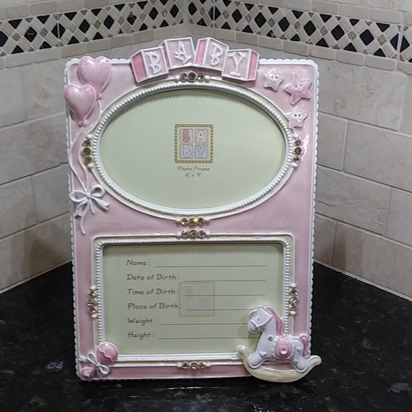 Pink Baby Picture Frame - Picture 1 of 5